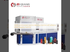 ZQ60 synchronisierte Spritzglasmaschine Selbstklebflaschenbeutelmaschine